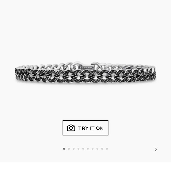 David Yurman Silver Men's Bracelet - Picture 4 of 5